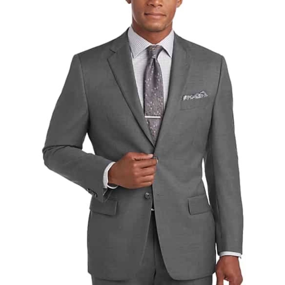 UNWORN GREY SUIT - Includes BOTH blazer and pants- Sean John- Size 50 Reg 45 W